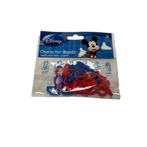 3 packs of 6 count DISNEY kids rubber band bracelets MICKEY MOUSE